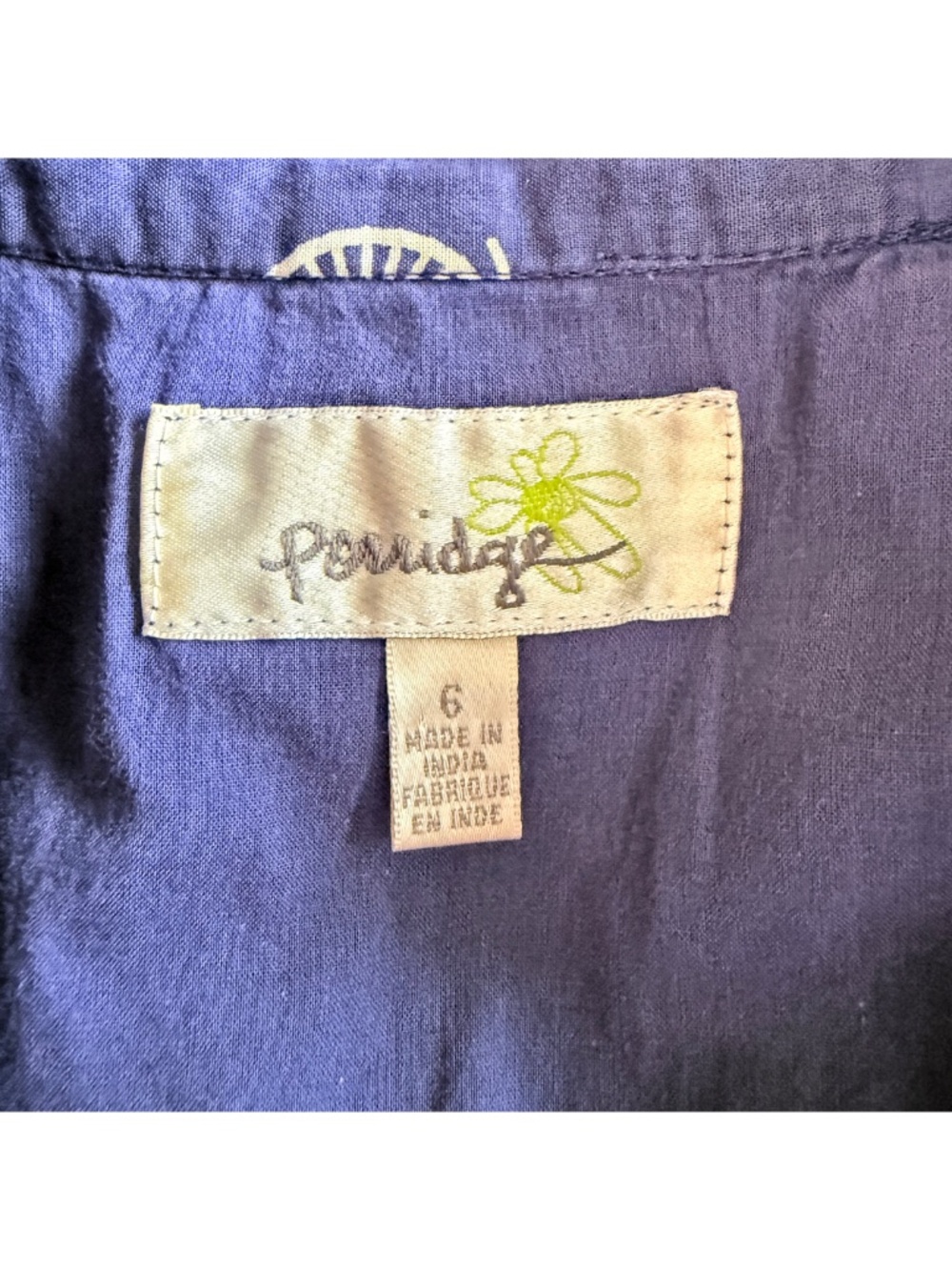Porridge Cottagecore Twee Retro Blue Bicycle Print Cotton Day Dress Pockets Sz 6 - Picture 12 of 17